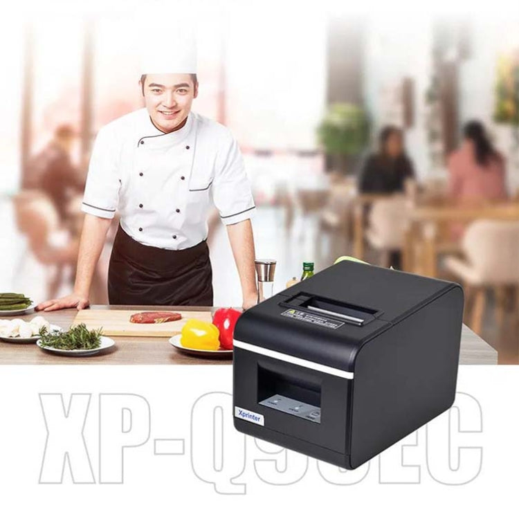 Xprinter XP-Q90EC 58mm Portable Express List Receipt Thermal Printer, Style:LAN Port(EU Plug)