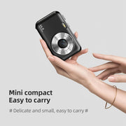 DC406L 2.4-Inch 1080P Mini HD 16X Zoom Digital Camera Home Children Camera UK Plug(Black)