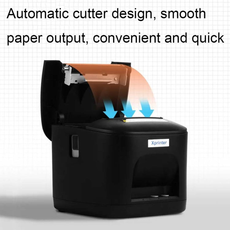 Xprinter XP-T80 72mm Portable Express List Thermal Receipt Printer, Style:USB+COM(EU Plug)