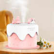 M328 Battery Type Mini Desktop Night Light Cartoon Cake Silent Spray Humidifier(Pink) - free shipping - PMC TechLife - Order now!