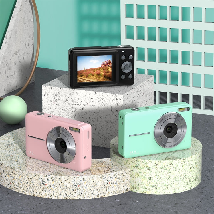 DC403L-AF 2.4-Inch 16X Zoom HD Digital Camera Mini Children Photography Camera UK Plug(Black)