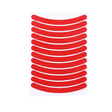 Jg-Phc-12 Children Bicycle Scooter Reflective Sticker Night Warning Riding Contour Sticker(Red) - Decorative Accessories by PMC TechLife | Online Shopping South Africa | PMC TechLife | Buy Now Pay Later Mobicred