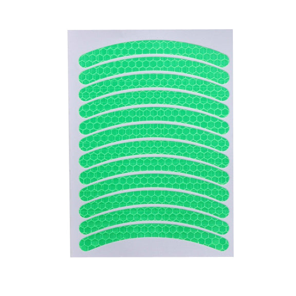 Jg-Phc-12 Children Bicycle Scooter Reflective Sticker Night Warning Riding Contour Sticker(Green)