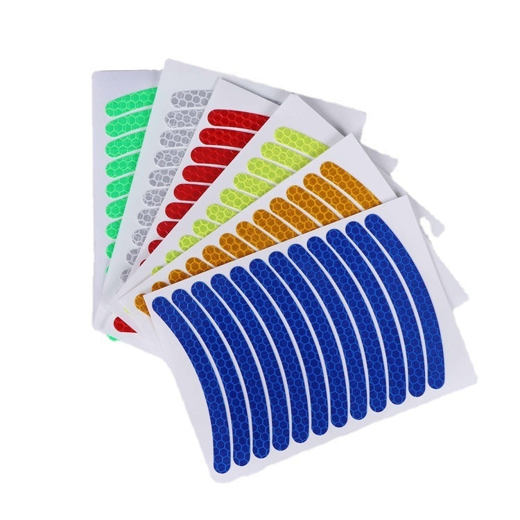 Jg-Phc-12 Children Bicycle Scooter Reflective Sticker Night Warning Riding Contour Sticker(Green)