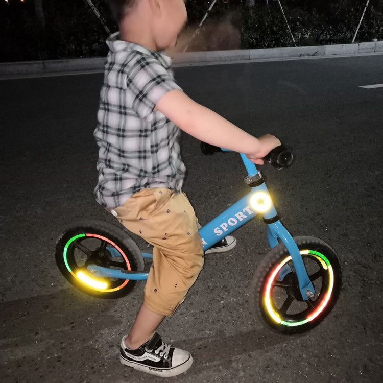 Jg-Phc-12 Children Bicycle Scooter Reflective Sticker Night Warning Riding Contour Sticker(Green)
