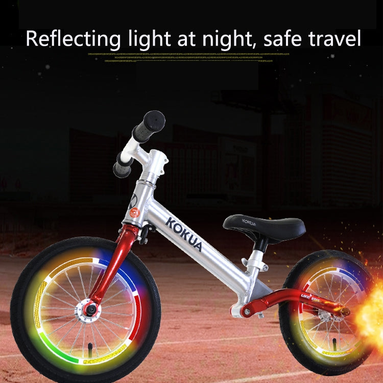 Jg-Phc-12 Children Bicycle Scooter Reflective Sticker Night Warning Riding Contour Sticker(Green)