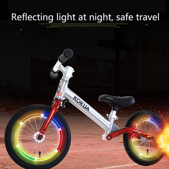 Jg-Phc-12 Children Bicycle Scooter Reflective Sticker Night Warning Riding Contour Sticker(Green)