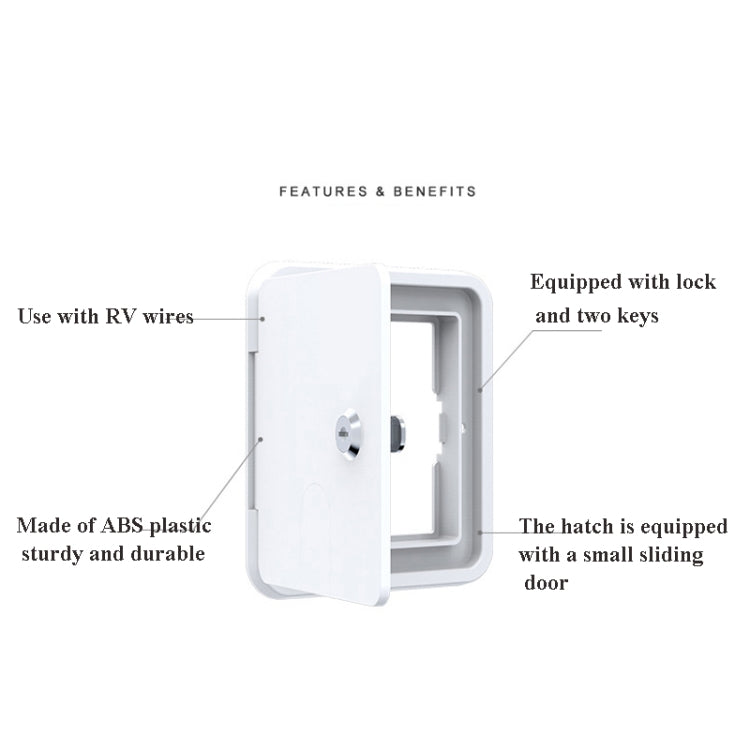RV Accessories Square Wire Hatch Cover Yacht Accessories Wire Storage Box
