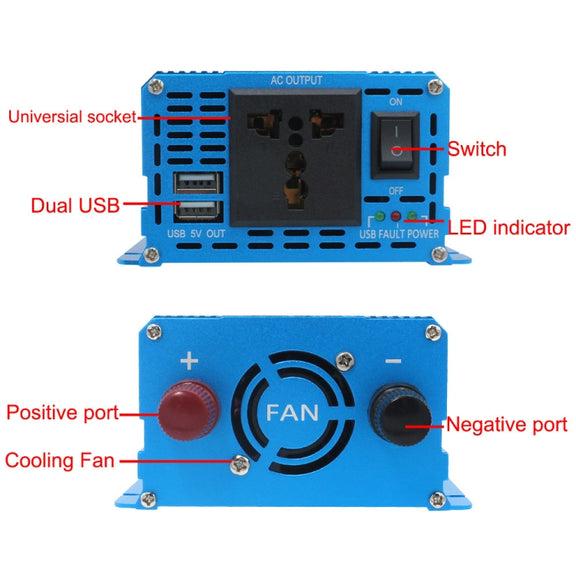 LVYUAN  2000W Car Home Pure Sine Wave Solar Inverter, Specification: 60V To 220V