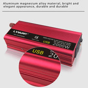 LVYUAN Car Inverter Dual USB Power Converter, Specification: 12V to 220V 2000W