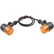 2 PCS Motorcycle Modified Steering Lamp Retro Metal Iron Shell Turning Light(Yellow Shell) - Turn Signal by PMC TechLife | Online Shopping South Africa | PMC TechLife | Buy Now Pay Later Mobicred