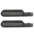 2 PCS Motorcycle Handle Turn Light Metal LED Indicator Light(Black) - Turn Signal by PMC TechLife | Online Shopping South Africa | PMC TechLife | Buy Now Pay Later Mobicred