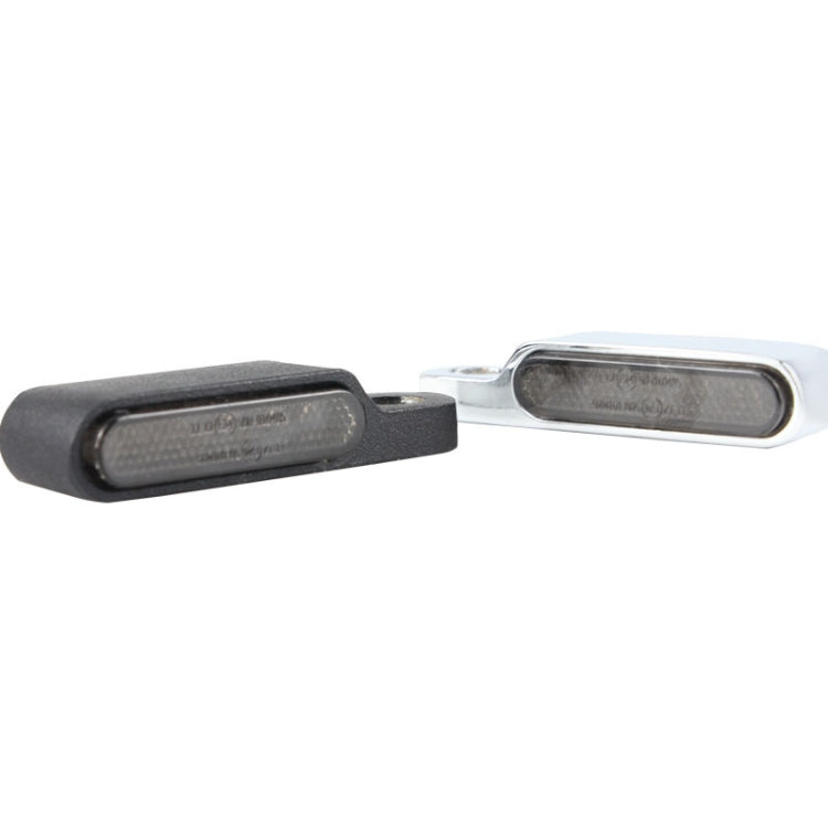 2 PCS Motorcycle Handle Turn Light Metal LED Indicator Light(Silver)