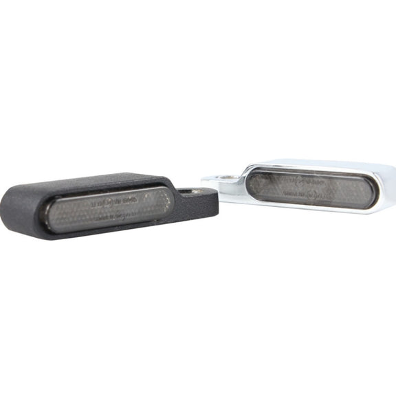 2 PCS Motorcycle Handle Turn Light Metal LED Indicator Light(Silver)