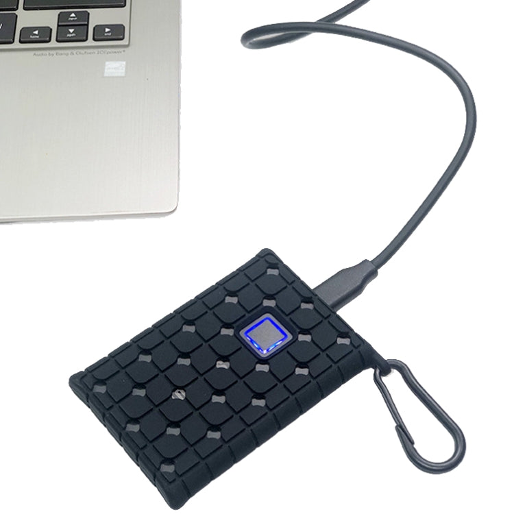Mobile Solid State Drive Silicone Case For Samsung T7 Touch(Black)