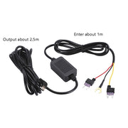 H516 Recording Step-down Line Shrinkage Video Car Charger Line Parking Monitoring Three-Core Power Cord, Model: Without Fuse(Micro Right Elbow)