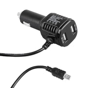 H519 Car Charger Driving Recorder Power Cord Dual USB With Display Charging Line, Specification: Mini Straight