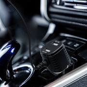 H519 Car Charger Driving Recorder Power Cord Dual USB With Display Charging Line, Specification: Mini Right Elbow