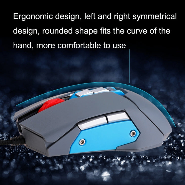 MOS9T 9 Keys 1600DPI Custom Mouse Built-in U Disk + Temperature Humidity Sensor, Cable Length: 2m