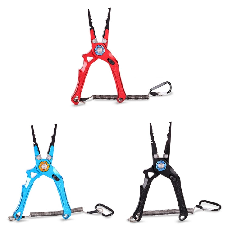 Multifunctional Open-Loop Lead-Pressing Fishing Pliers With Lock(Black)