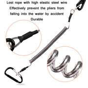 Multifunctional Open-Loop Lead-Pressing Fishing Pliers With Lock(Black)