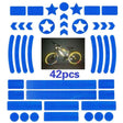 Bicycle Honeycomb Reflective Sticker Night Reflective Logo Grid Stripe Warning Strip(Blue) - Decorative Accessories by PMC TechLife | Online Shopping South Africa | PMC TechLife | Buy Now Pay Later Mobicred