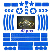 Bicycle Honeycomb Reflective Sticker Night Reflective Logo Grid Stripe Warning Strip(Blue)