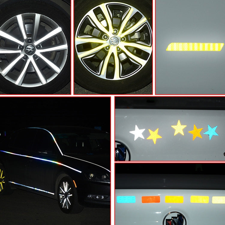 Bicycle Honeycomb Reflective Sticker Night Reflective Logo Grid Stripe Warning Strip(Blue)