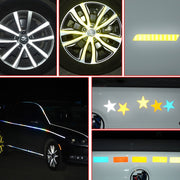 Bicycle Honeycomb Reflective Sticker Night Reflective Logo Grid Stripe Warning Strip(Blue)