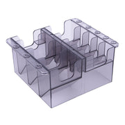 S8035 Clipper Fiber Comb Storage Box Hair Salon Limit Comb Computer Storage Box(Transparent Black)