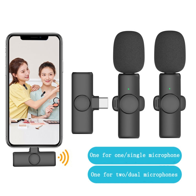 Type-C 1 To 1 Lavalier Wireless Microphone Mobile Phone Live Video Shooting Small Microphone