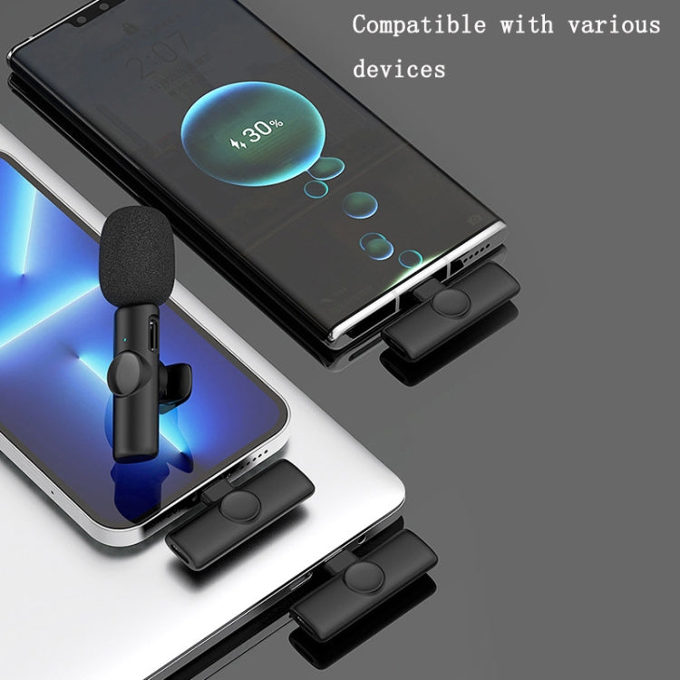 Type-C 1 To 1 Lavalier Wireless Microphone Mobile Phone Live Video Shooting Small Microphone
