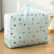 Oxford Cloth Quilt Moisture-Proof & Waterproof Storage Bag Zipper Portable Moving Luggage Bag, Specification: 55x33x20cm(Blue Triangle) - Storage Bags by PMC TechLife | Online Shopping South Africa | PMC TechLife
