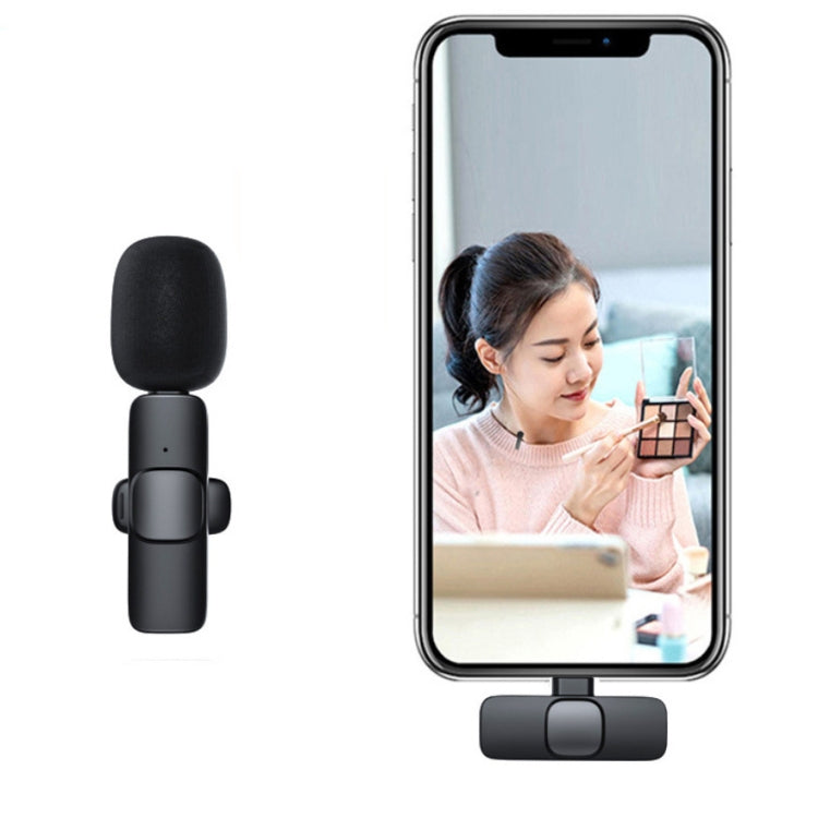 Lavalier Wireless Microphone Mobile Phone Live Video Shooting Small Microphone, Specification: 8 Pin Direct 1 To 2