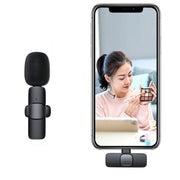 Lavalier Wireless Microphone Mobile Phone Live Video Shooting Small Microphone, Specification: 8 Pin Direct 1 To 2