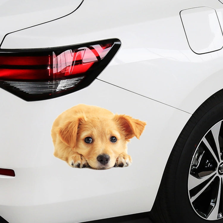 Style 3 Large 3D Simulation Dog Car Stickers Rain-Proof Sunscreen Car Sticker Scratch Shaving Decoration Stickers
