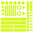 Motorcycle Bicycle broach Reflective Sticker Children Balance Scooter Luminous Sticker(Triangular Fluorescent Yellow) - Decorative Accessories by PMC TechLife | Online Shopping South Africa | PMC TechLife | Buy Now Pay Later Mobicred