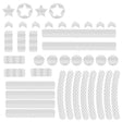 Motorcycle Bicycle broach Reflective Sticker Children Balance Scooter Luminous Sticker(Five-angle Star White) - Decorative Accessories by PMC TechLife | Online Shopping South Africa | PMC TechLife | Buy Now Pay Later Mobicred