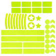 Motorcycle Bicycle broach Reflective Sticker Children Balance Scooter Luminous Sticker(Five-angle Star Fluorescent Yellow) - Decorative Accessories by PMC TechLife | Online Shopping South Africa | PMC TechLife | Buy Now Pay Later Mobicred