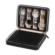 8-Digit Watch Storage Box Watch Display Box Portable Watch Travel Bag, Specification: 24 x 18 x 6cm(Black) - free shipping - PMC TechLife - Order now!