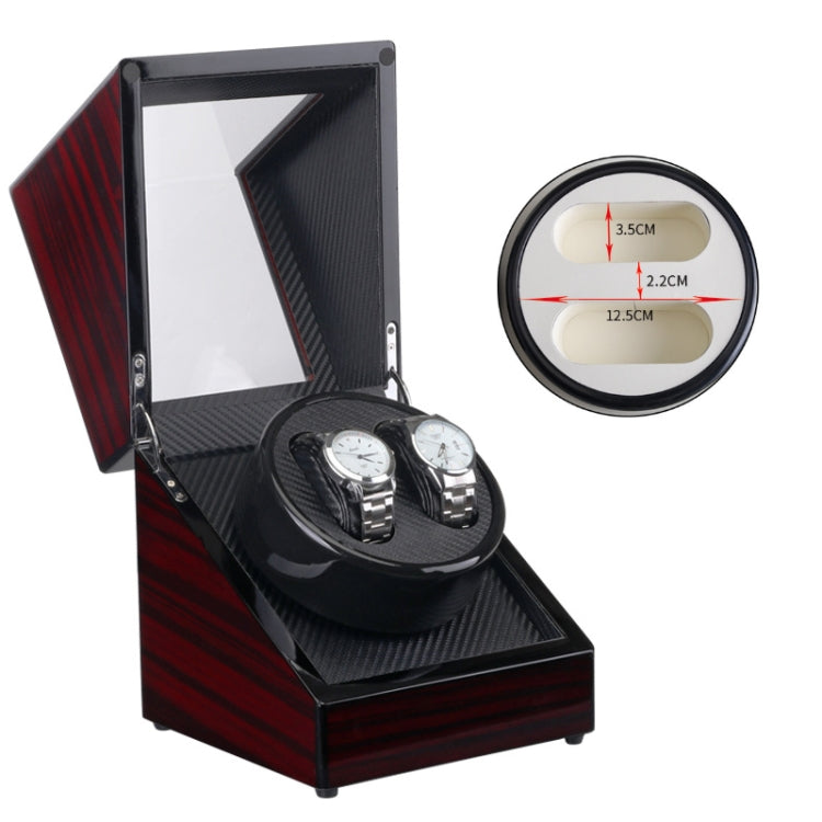 Ebony Lacquer Single-Head 2-Position Watch Box Rotating Winding Watch Shaker Motor Box,US Plug(W113RT)