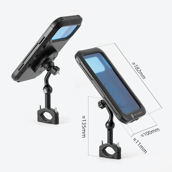 CYCLINGBOX BG-2937 Bicycle Mobile Phone Bracket Water-resistant Bag Simulation Navigation Mobile Phone Frame(Black)