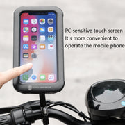 CYCLINGBOX BG-2937 Bicycle Mobile Phone Bracket Water-resistant Bag Simulation Navigation Mobile Phone Frame(Black)