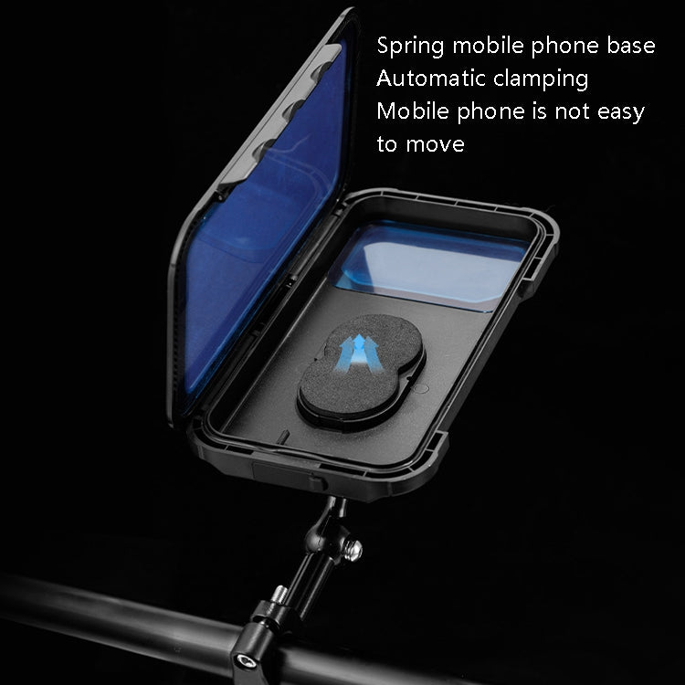 CYCLINGBOX BG-2937 Bicycle Mobile Phone Bracket Water-resistant Bag Simulation Navigation Mobile Phone Frame(Black)