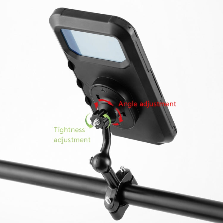 CYCLINGBOX BG-2937 Bicycle Mobile Phone Bracket Water-resistant Bag Simulation Navigation Mobile Phone Frame(Black)