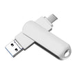 32GB USB 3.0 + 8 Pin + USB-C / Type-C 3 in 1 Phone Computer Rotatable Metal U-Disk - USB Flash Drives by PMC TechLife | Online Shopping South Africa | PMC TechLife | Buy Now Pay Later Mobicred