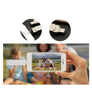 64GB USB 3.0 + 8 Pin + USB-C / Type-C 3 in 1 Phone Computer Rotatable Metal U-Disk