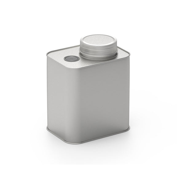 Square Tinplate Metal Sealed Cans Coffee Bean Powder Tin Cans, Specification: With Air Valve