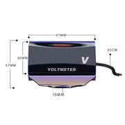 SUMOCHEPIN SMCP101 8-150V Motorcycle Modified Voltmeter LED Digital Display Electric Pressure Meter, Colour: Colorful Bracket+Red Voltmeter