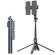 360-Degree Rotating Foldable Bluetooth Selfie Sticks Live Stand, Spec: P225 TK (Double Clip) - Selfie Sticks by PMC TechLife | Online Shopping South Africa | PMC TechLife | Buy Now Pay Later Mobicred